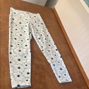 Floral Print womens crop workout Leggings